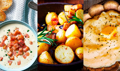 Papas a la crema con panceta